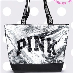PINK Victoria's Secret Bags - 🆕 Victoria Secret Pink sequin tote PINK Victoria's Secret Bags - 🆕 Victoria Secret Pink sequin tote